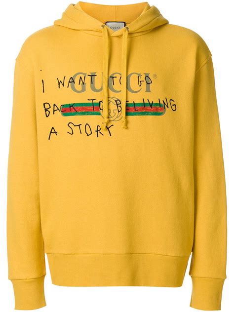 yellow gucci coco capitan hoodie